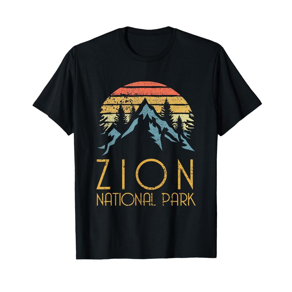 Retro Zion National Park Utah T Shirt T-Shirt
